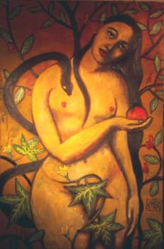 eve with the snake